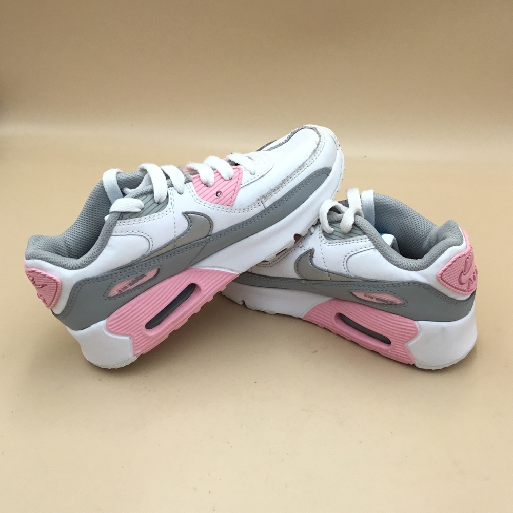 Nike Air Max Kids Sneakers in White, Gray & Pink